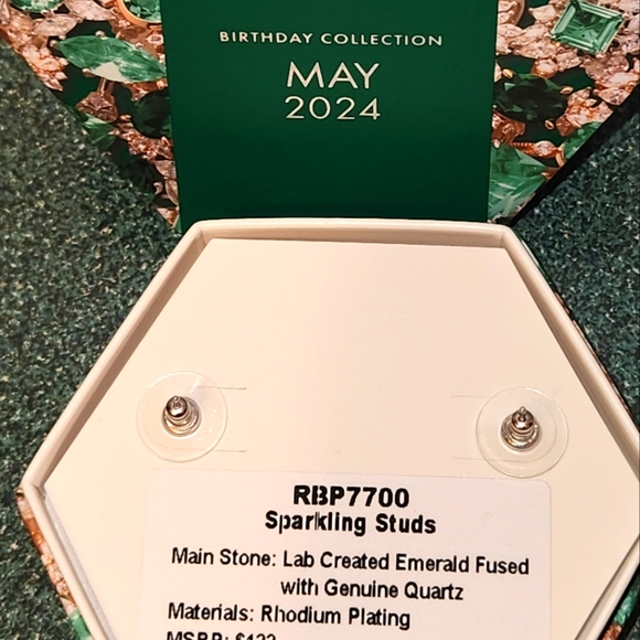 Bomb Party Earings May Birthday Collection 2024 RBP7700 Sparkling Studs NIB - Picture 2 of 3